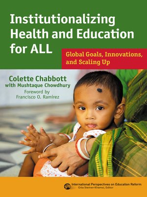 cover image of Institutionalizing Health and Education for All